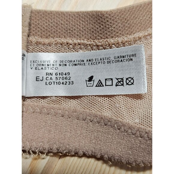 Wacoal 40DD Beige Lace Full Coverage Bra Style #852186 - Picture 5 of 6